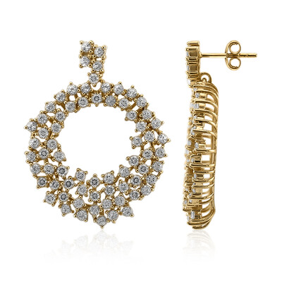 Orecchini in argento con Topazio Bianco
