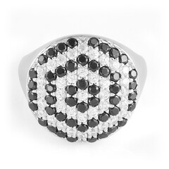 Anello in argento con Spinello Nero