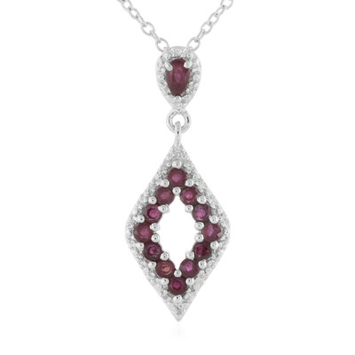 Collana in argento con Rubino