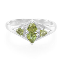 Anello in argento con Tormalina Cuprian