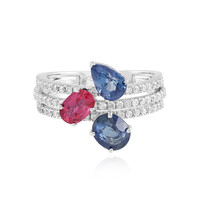 Anello in oro con Zaffiro Ceylon