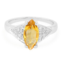 Anello in argento con Citrino
