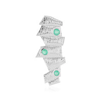 Ciondolo in argento con Smeraldo Russo (SAELOCANA)