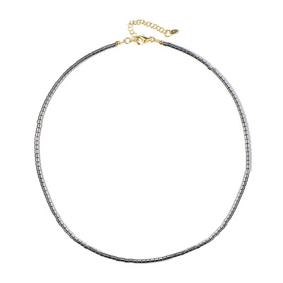 Collana in argento con Ematite Argentata