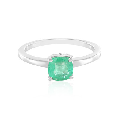 Anello in argento con Smeraldo Russo