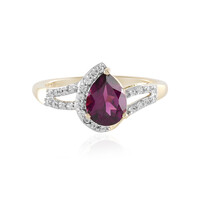 Anello in oro con Granato Magenta