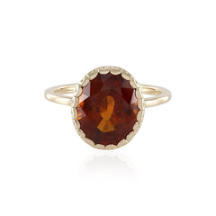Anello in oro con Granato Essonite
