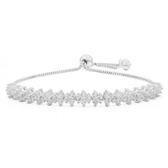 Bracciale in argento con Topazio Bianco