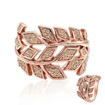 Anello in oro con Diamante Rose de France SI1 di Argyle (Annette)