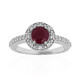 Anello in argento con Rubino Keniano