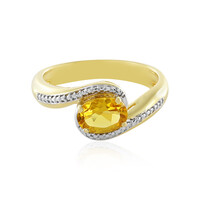 Anello in argento con Berillo Giallo