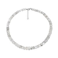 Collana in argento con Quarzo Rutilato Nero