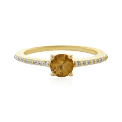 Anello in argento con Zircone Giallo