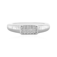 Anello in argento con Diamante I2 (I)