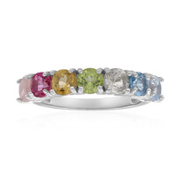 Anello in argento con Topazio Blu Cielo