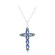 Collana in argento con Quarzo Mistico Blu