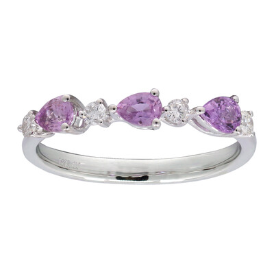 Anello in oro con Zaffiro Rosa (CIRARI)