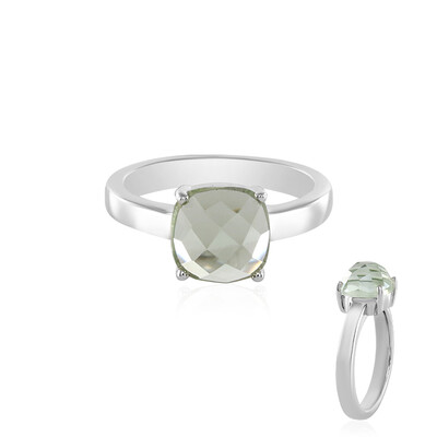 Anello in argento con Ametista Verde