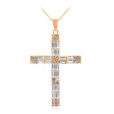 Collana in argento con Topazio Bianco