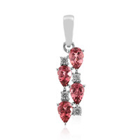 Ciondolo in argento con Tormalina Rosa Brasiliana (Pallanova)