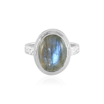 Anello in argento con Labradorite (MONOSONO COLLECTION)