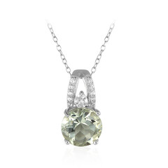 Collana in argento con Ametista Verde