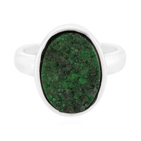 Anello in argento con Uvarovite