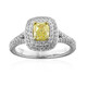 Anello in platino con Diamante Giallo SI2 (CIRARI)