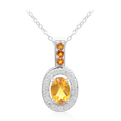 Collana in argento con Citrino Madeira