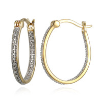 Orecchini in argento con Diamante I3 (I)