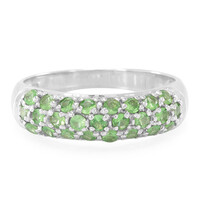 Anello in argento con Tsavorite