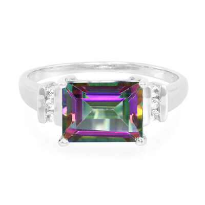 Anello in argento con Topazio Mistico