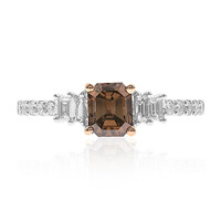 Anello in oro con Diamante Cioccolato SI2 (CIRARI)