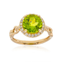 Anello in oro con Peridoto Dashihe  (CIRARI)