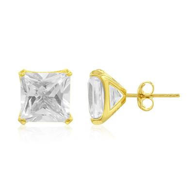 Orecchini in argento con Topazio Bianco