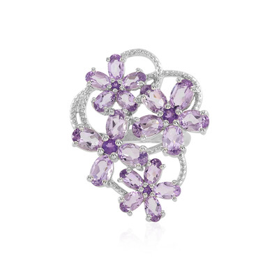 Anello in argento con Ametista Rose de France