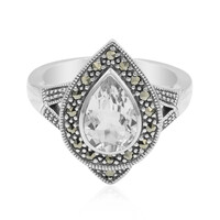Anello in argento con Topazio Bianco