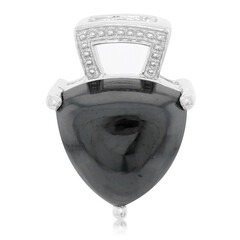 Ciondolo in argento con Ematite Nera