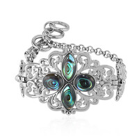 Bracciale in argento con Conchiglia Abalone (Art of Nature)