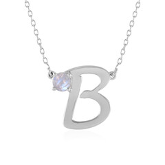 Collana in argento con Pietra di Luna Arcobaleno