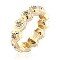 Anello in oro con Diamante Champagne I2 (de Melo)