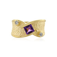 Anello in argento con Ametista