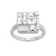 Anello in argento con Topazio Bianco (Adela Silber)