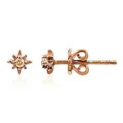 Orecchini in oro con Diamante Rose de France SI1 di Argyle