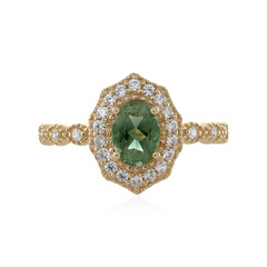 Anello in oro con Pietra del Sole dell'Oregon