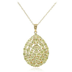 Collana in argento con Citrino Limone