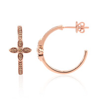 Orecchini in oro con Diamante Rose de France SI1 di Argyle