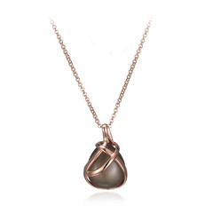 Collana in argento con Agata Color Argento