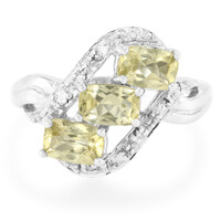 Anello in argento con Apatite Xia