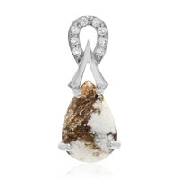 Ciondolo in argento con Magnesite